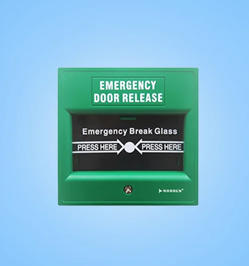Emergency Break Glass Button Green